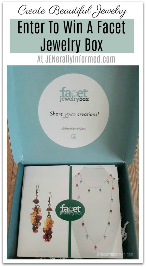 Everything you need to create beautiful jewelry. Try the Facet Box for 50% off today! Plus a giveaway!