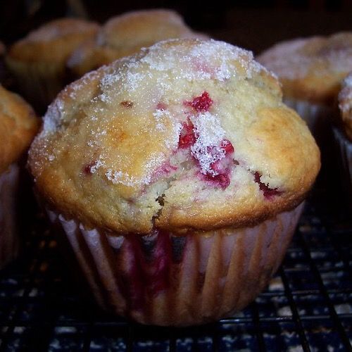 Gluten Free Raspberry Ginger Muffins from Marilyn's Treats.