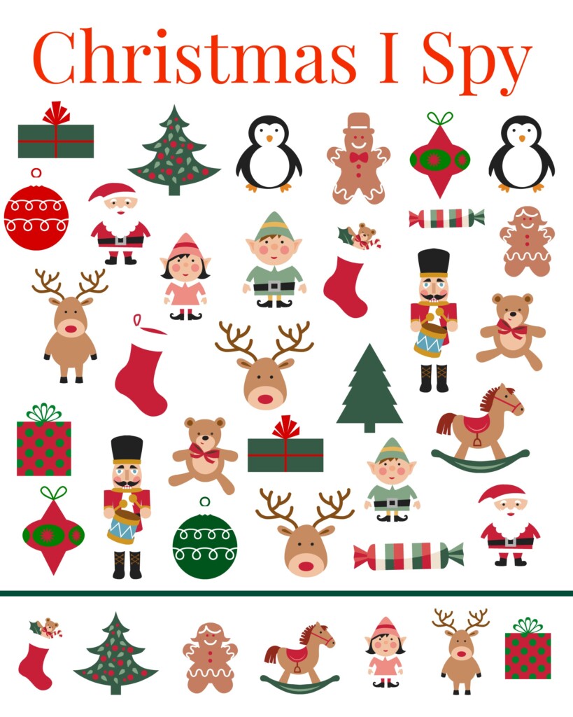 Grab this adorable #Christmas #ISpy for your kiddos today! #kidsactivities