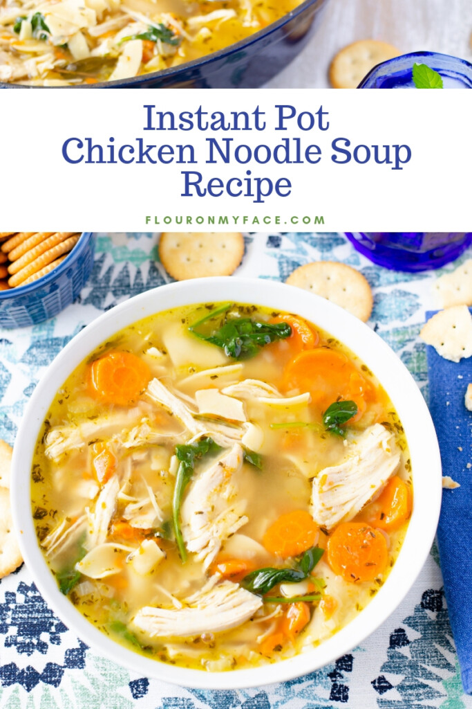 Instant Pot Chicken Noodle Soup – Hearty & Delicious from Flour on my Face.