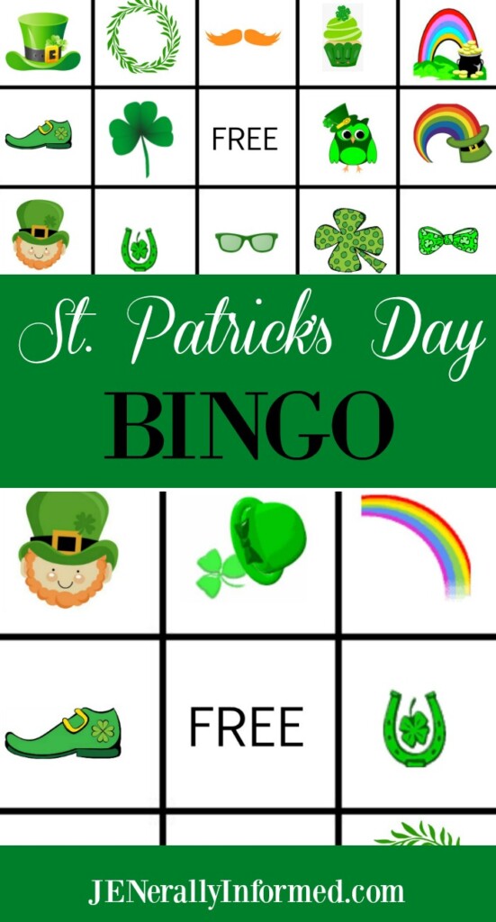 Free #StPatricksDay bingo card #printables! Don't miss out on the fun!