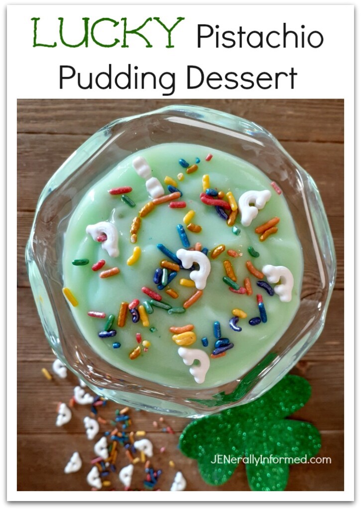 Whip up your own Lucky Pistachio Pudding Dessert just in time for #Stpatricksday! #cooking #desserts #eastyrecipes