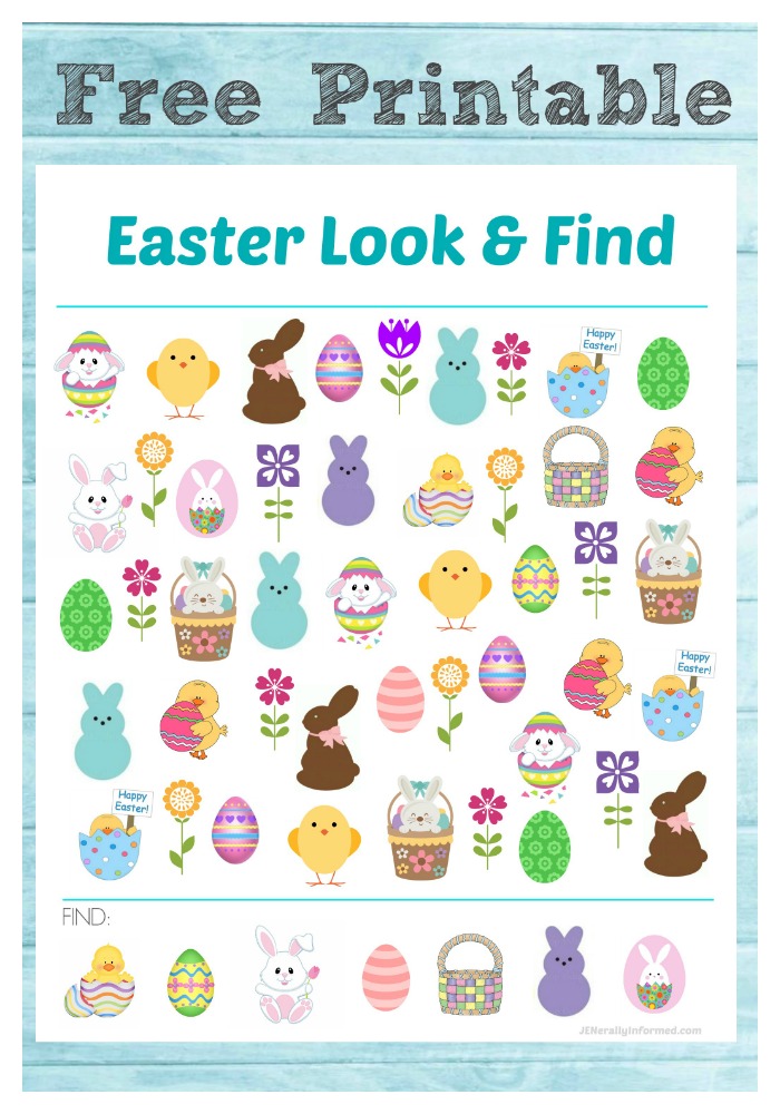 Looking for something fun to do with the kids this Easter? Grab this Free Easter printable look & find for your at-home celebrations!