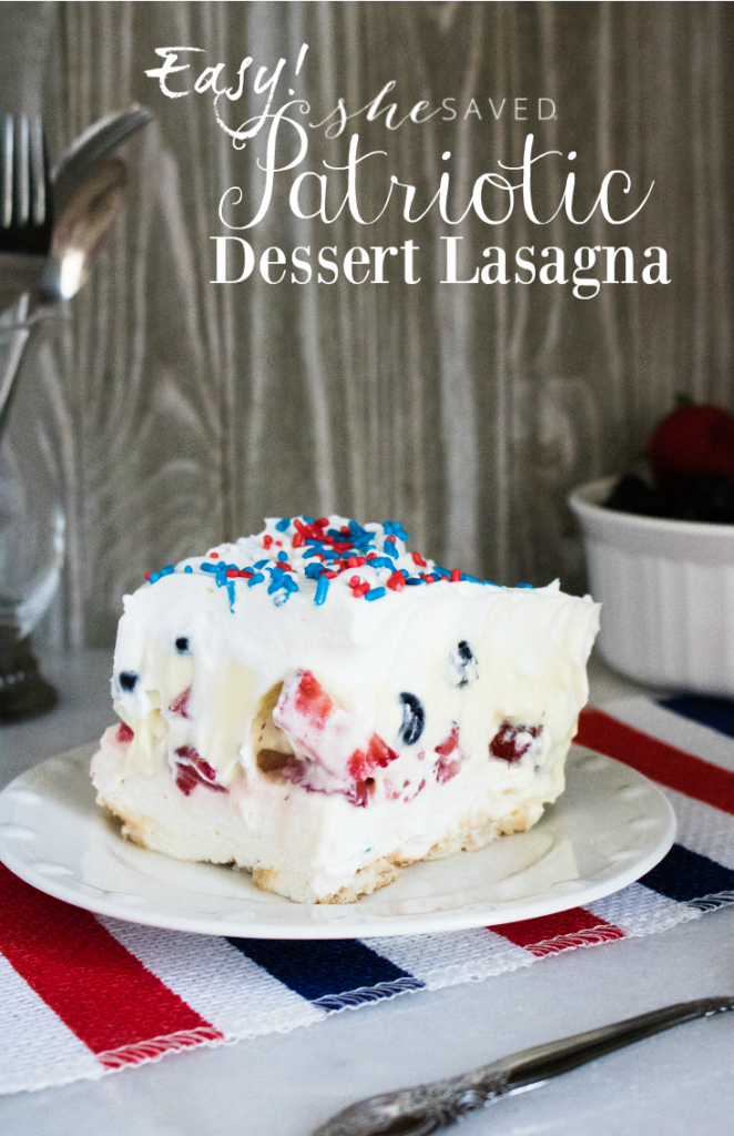 4th of July Patriotic Dessert from She Saved.