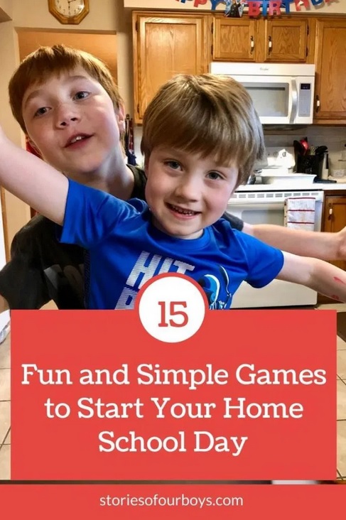 15 Fun and Simple Games to Start Your School Day from Stories Of Our Boys.