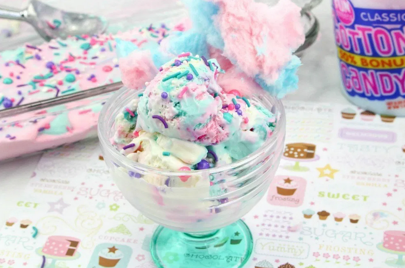 Cotton Candy Ice Cream Recipe Tutorial So Easy to Make from This Mom's Confessions.