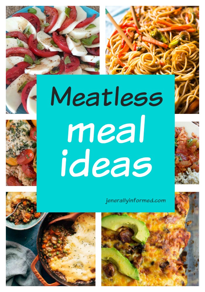 Eat less meat! A delicious roundup of meatless meals #cooking #meatlessmeals #vegetarian #whatsfordinner