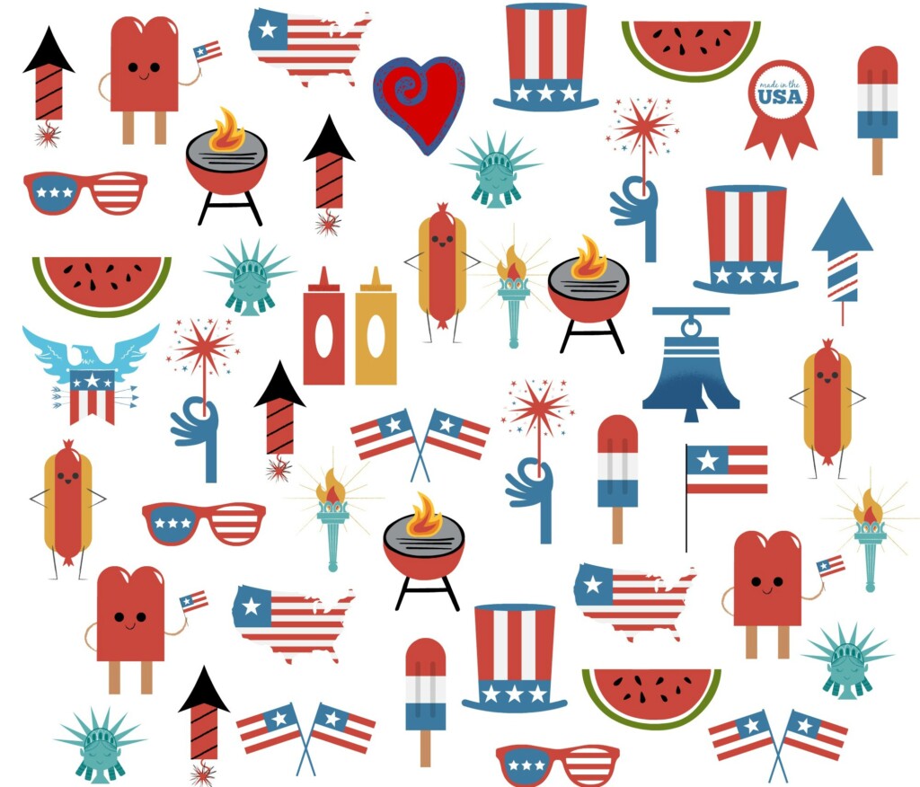 Print this adorable Americana #ISpy for your #4thofjuly celebrations! #printables