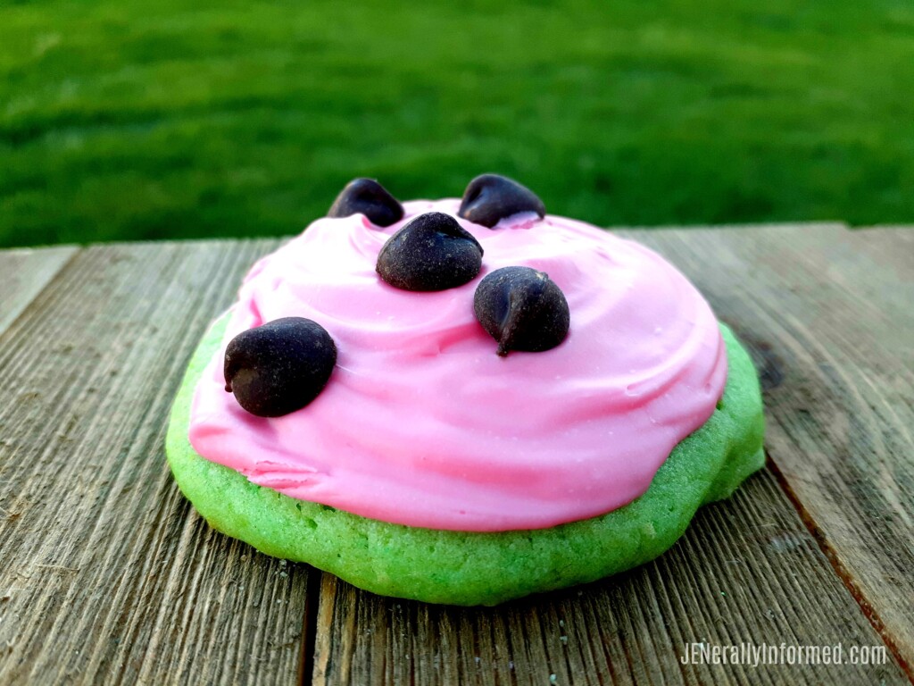 Easy to make watermelon sugar cookies! The sugar cookie dough recipe is the secret for making these delicious summer inspired treats.