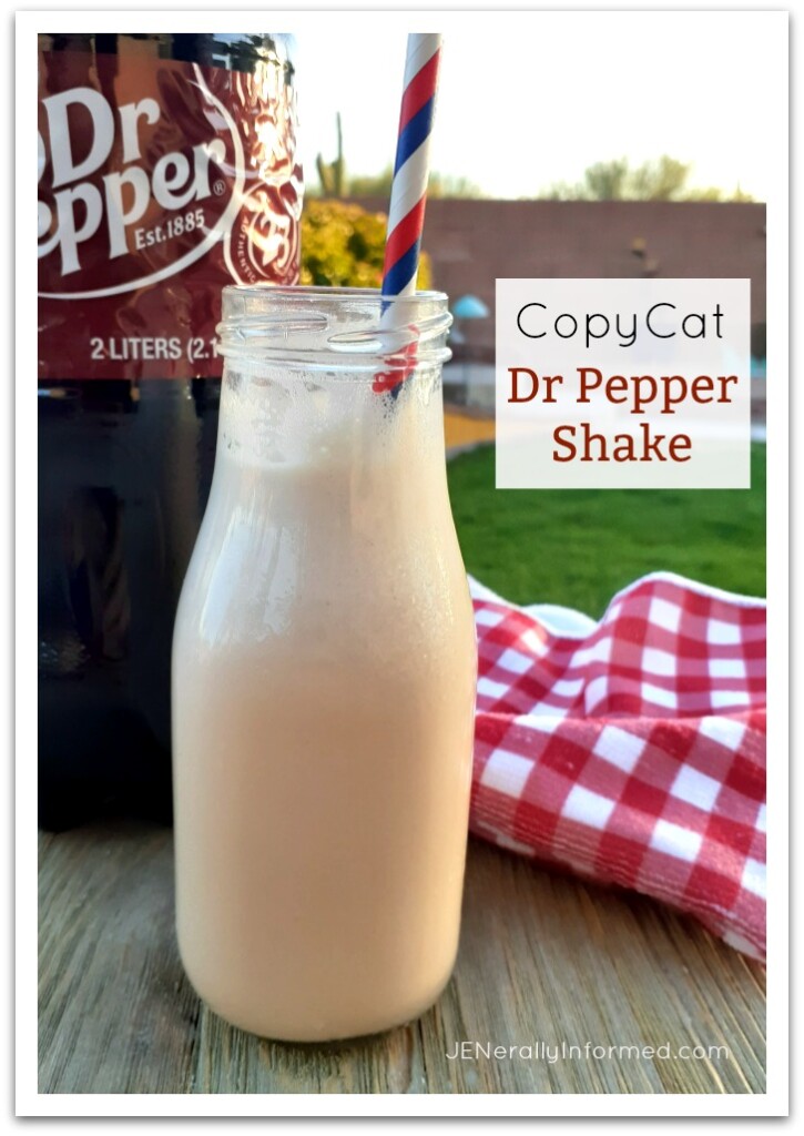 Cool, creamy and delicious with only 2 ingredients! Try making this delicious Dr Pepper copycat shake recipe and make it the best summer ever! 