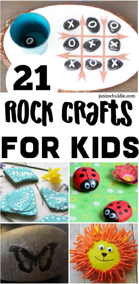 21 Fun Rock Crafts for Kids from This Mom's Confessions.