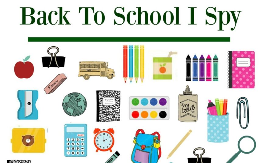 It's time for Back to School! Here's a fun and easy way toget ready with a new I Spy printable! #kidsactivities #freelearningfun