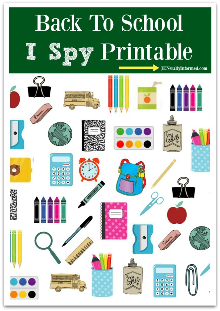 It's time for Back to School! Here's a fun and easy way toget ready with a new I Spy printable! #kidsactivities #freelearningfun