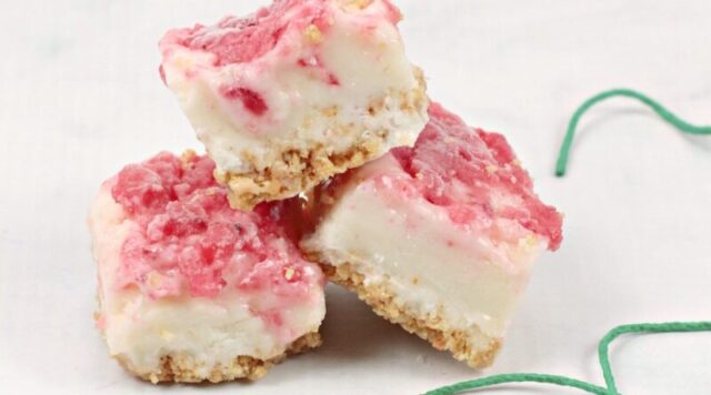 Strawberry Cheesecake Fudge from Cook Clean Then Repeat.