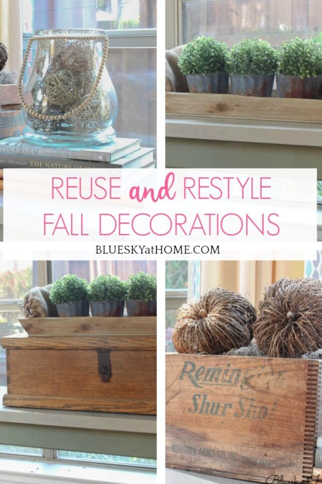 How to Easily Reuse and Restyle Fall Decorations from Bluesky at Home.