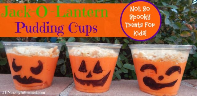 Jack-O’- Lantern Pudding Cups