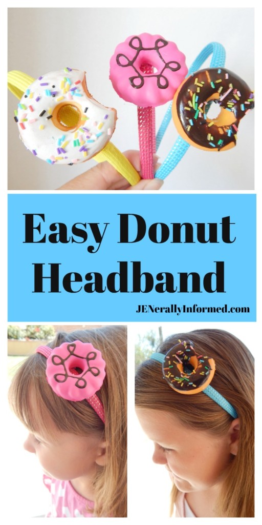 Learn how to make this super cute and easy donut headband!