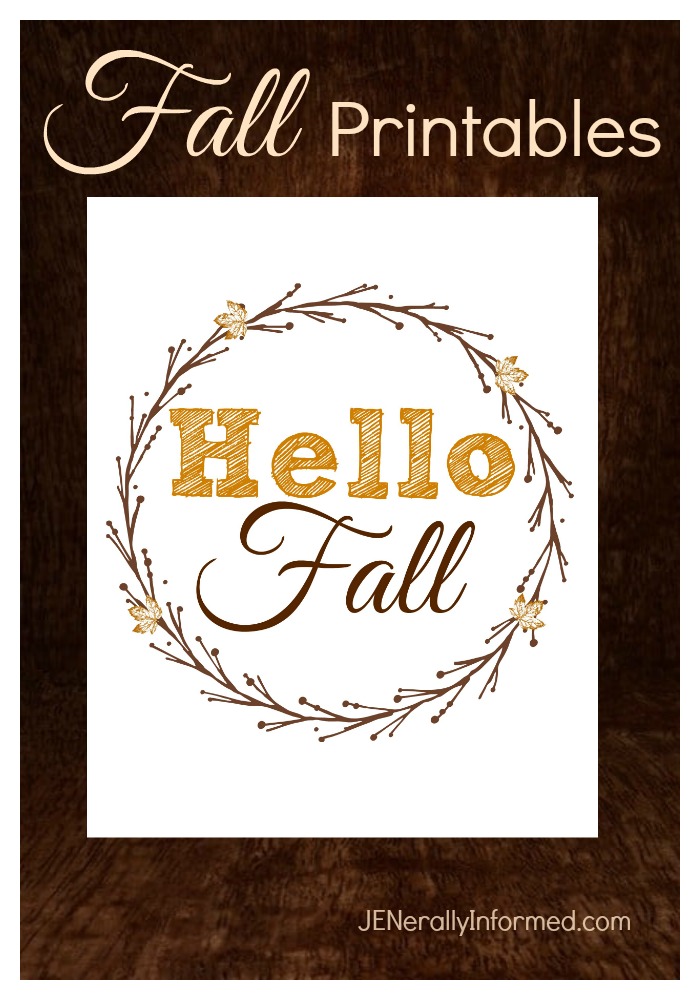 Decorate your space with these free and adorable Give Thanks and Hello Fall printables!