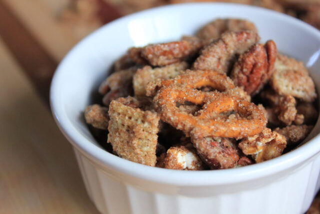 Candied Cinnamon Snack Mix from a Sprinkle of Joy.