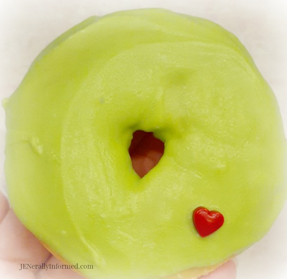 Easy to make #Grinch lemon donuts that will make your heart happy!