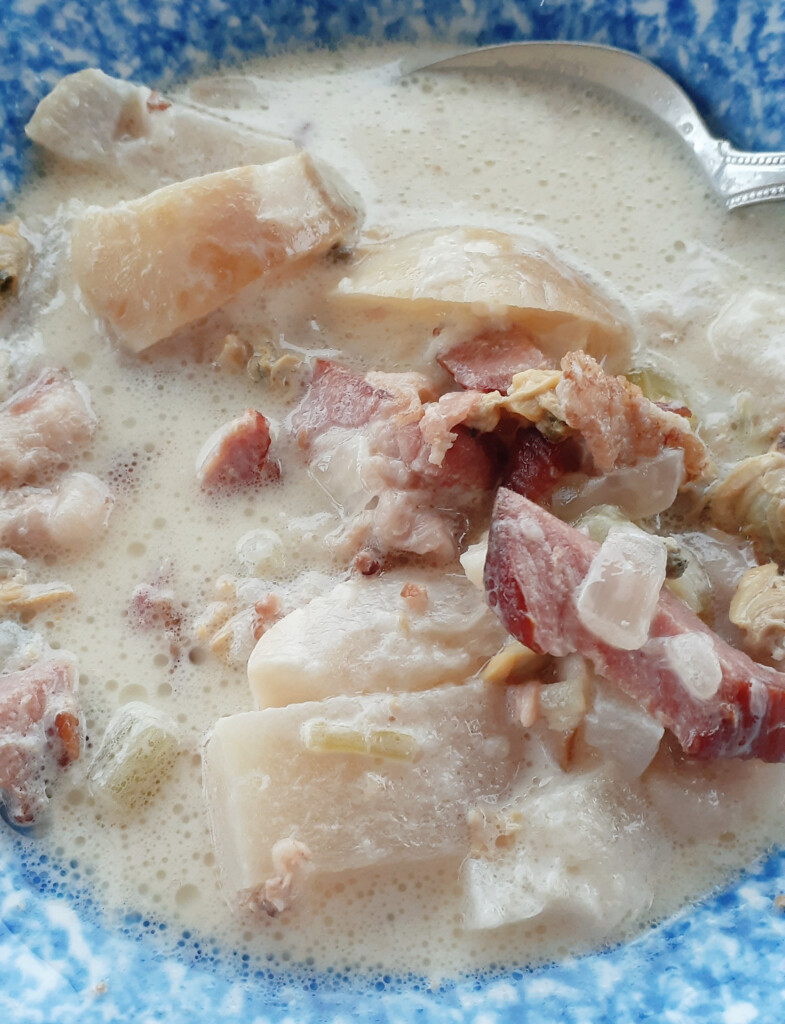 The Most Amazing KETO Clam Chowder Ever