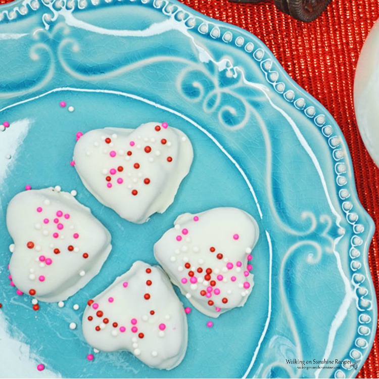 Heart-Shaped Oreo Truffles from Walking on Sunshine.