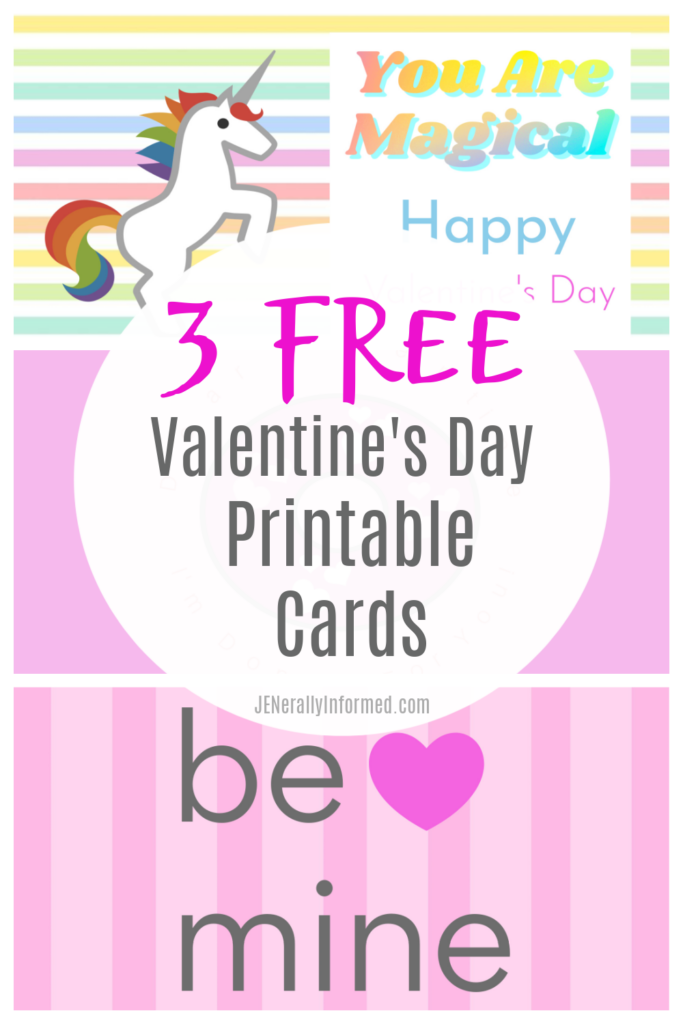 Grab these 3 free printable Valentine's Day cards to help make the day special! #Valentines #printables