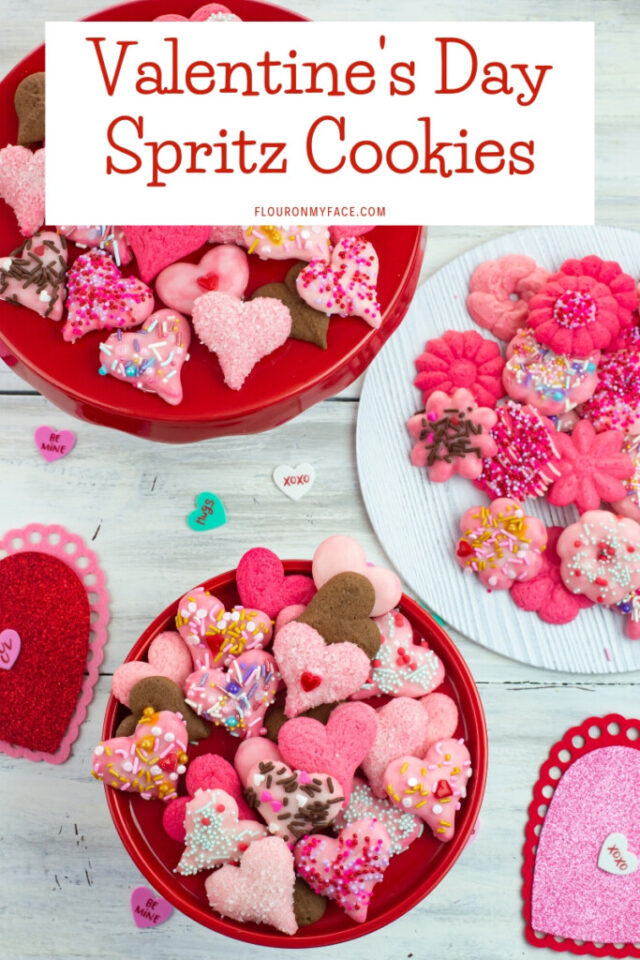 Valentines Day Spritz Cookies from Flour on My Face.