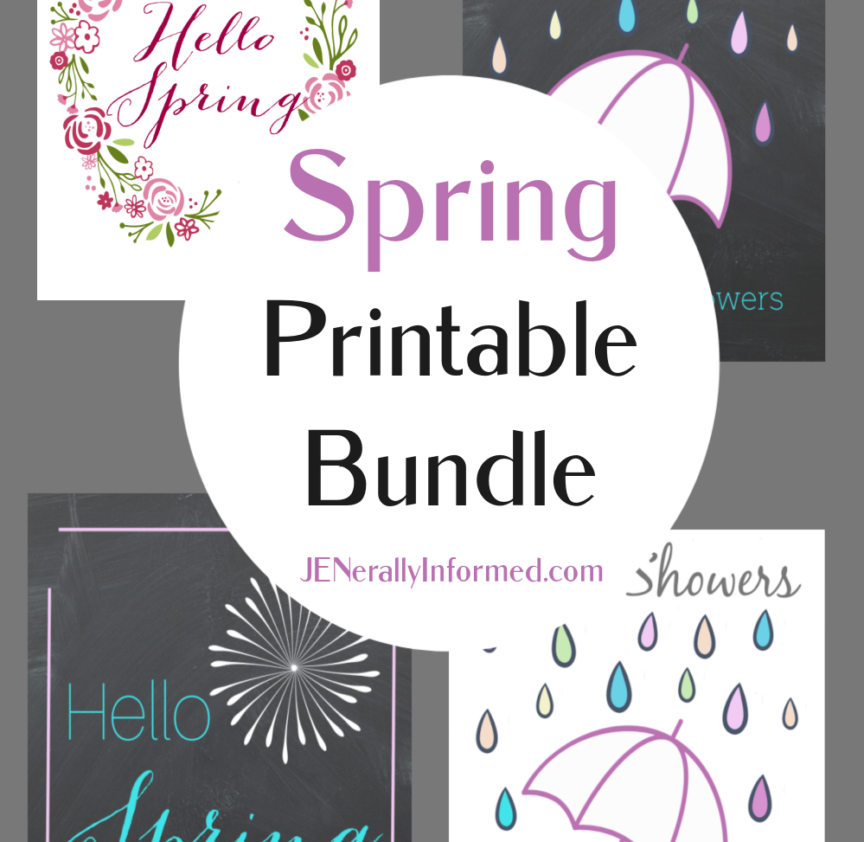 Grab this adorable Spring Printable bundle for all of your decorating! #free #spring #printables