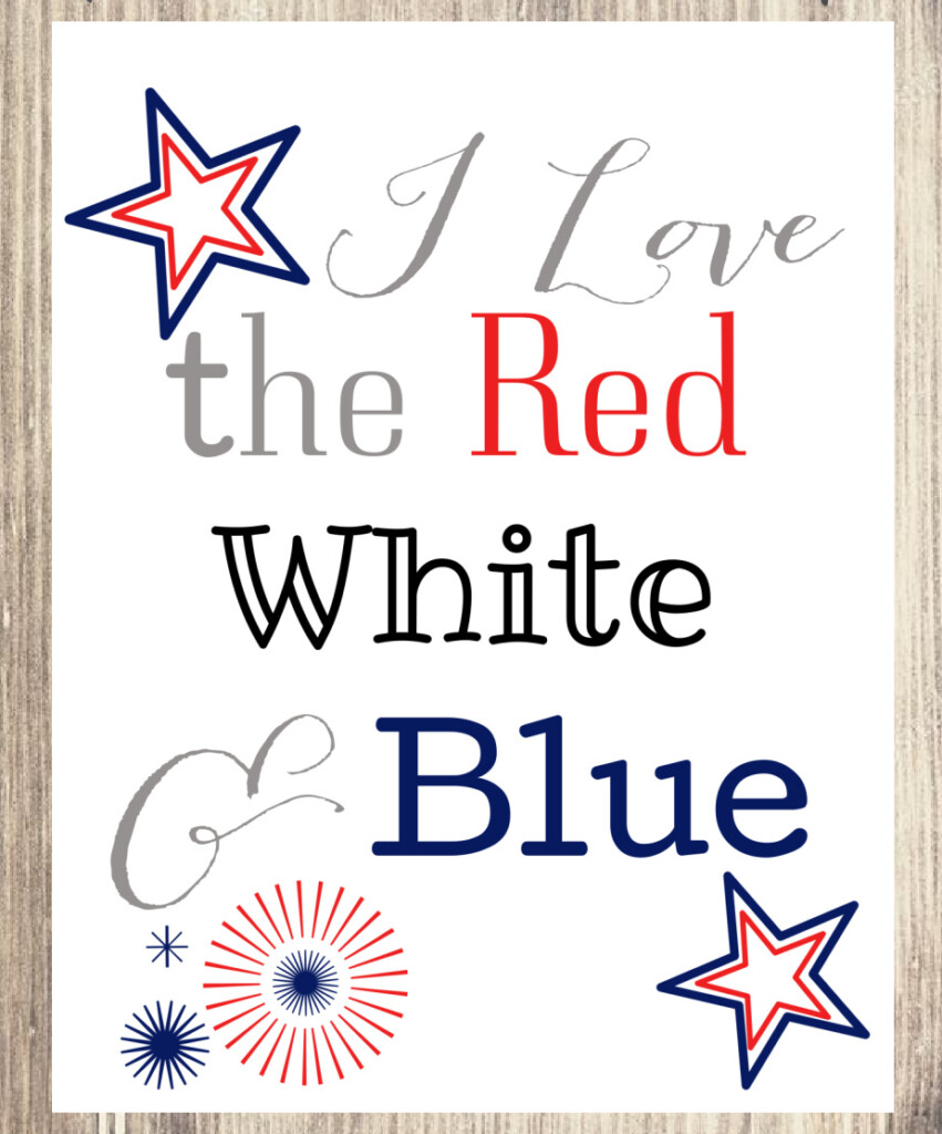 It's time to celebrate! Grab this FREE and adorable #4thofjuly printable! #redwhiteandblue #printables