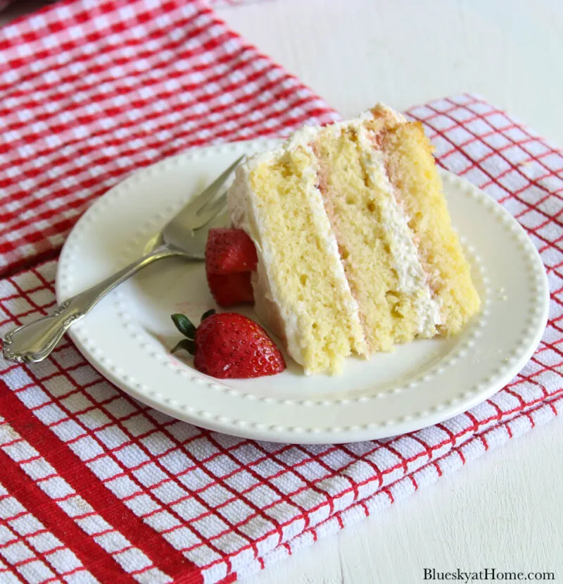 Jen's Favorite: How to Make a Strawberry Vanilla Cake from Bluesky at Home.