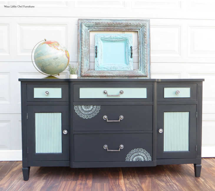 Transform Your Sideboard with Charcoal Grey from Wise Little Owl Furniture.