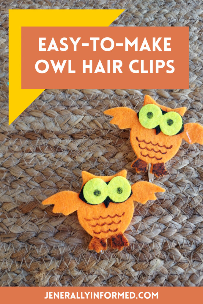 Don't let the Fall pass you by before you make your own super easy-to-make owl hair barrettes!