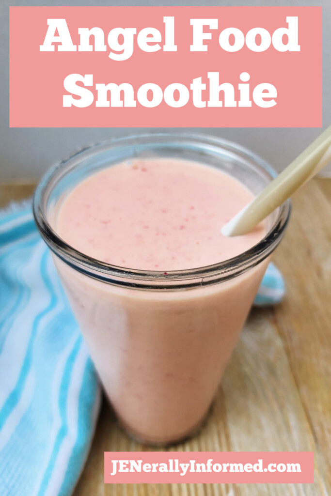 Learn how to make your own delicious Angel Food Smoothie right at home! #smoothierecipes #healthyrecipes #smoothies