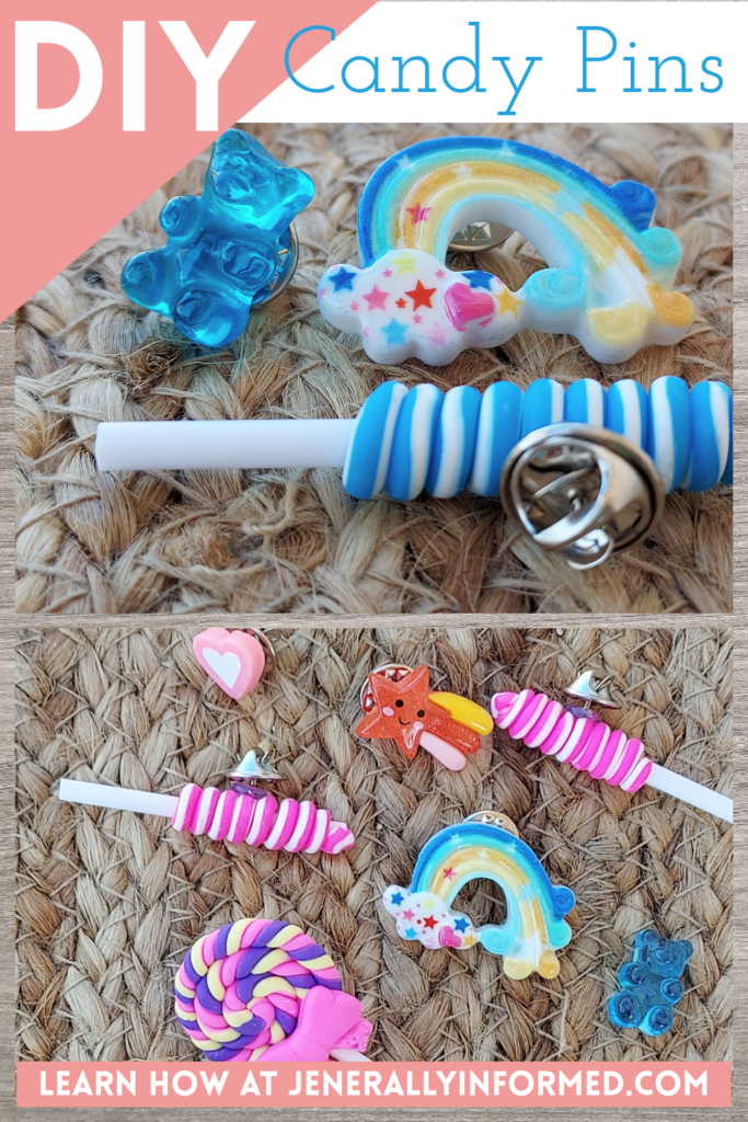 Curb that sweet tooth! Learn how to DIY these adorable and easy-to-make candy charm pins in less than 10 minutes!