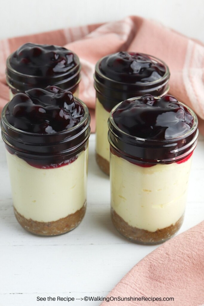 Cheesecake in a Jar from Walking on Sunshine Recipes.