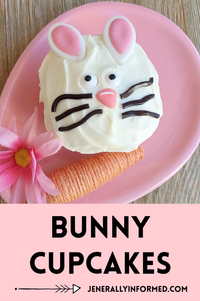 Learn how to make these deliciously easy Easter bunny lemon and cheesecake flavored cupcakes! #cooking #Easter #cookingwithkids #Springrecipes