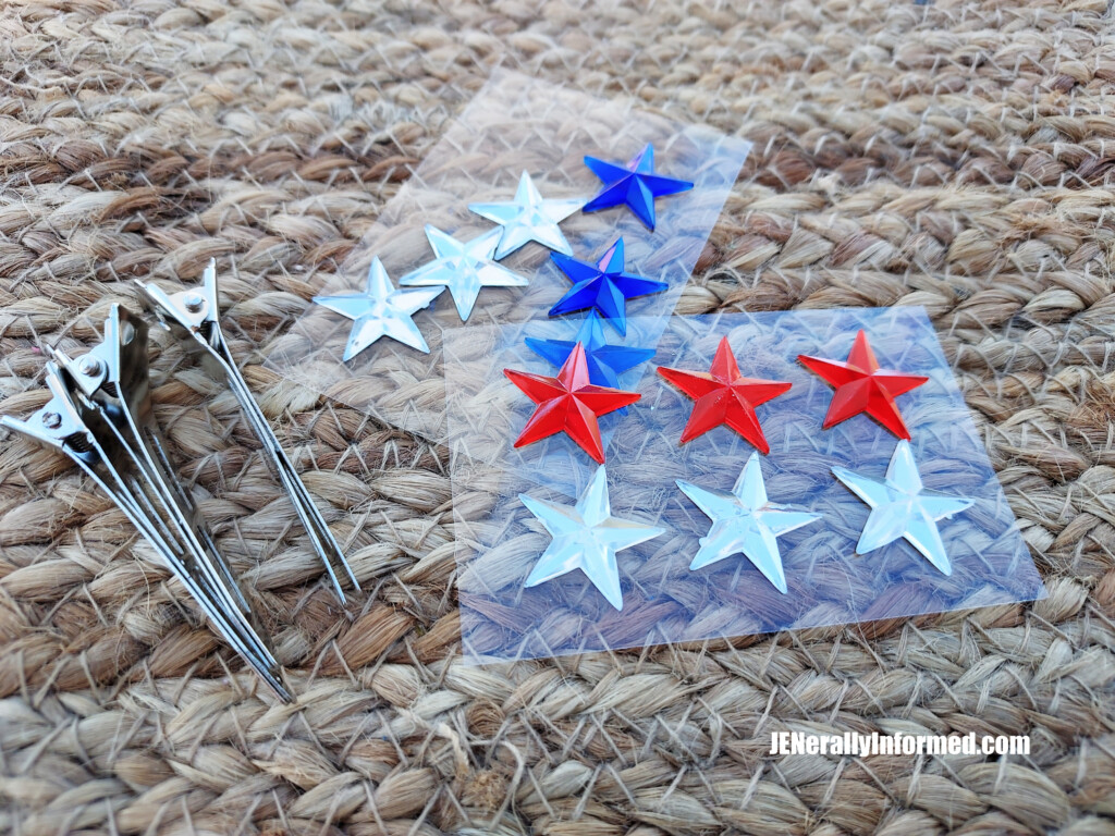 Get ready for Memorial Day! Learn how to make your own red, white, and blue sparkly hair barrettes!