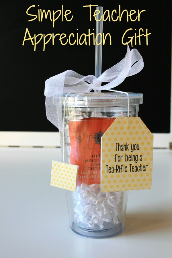  Teacher Appreciation Cups with Free Printable Tag from Everday Savvy.