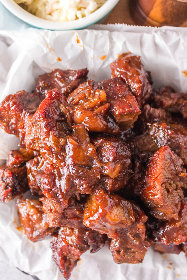Pellet Grilled BBQ Burnt Ends from Mommy Hates Cooking.