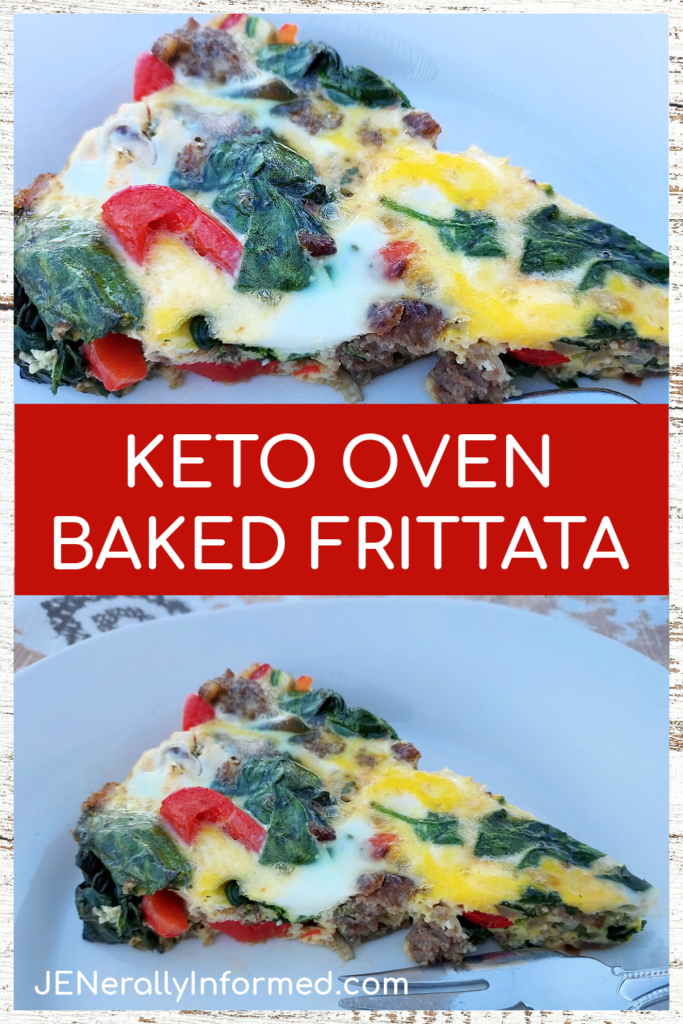 #KETO breakfast idea! Try this delicious frittata that takes only a few minutes to make and can even be made ahead!