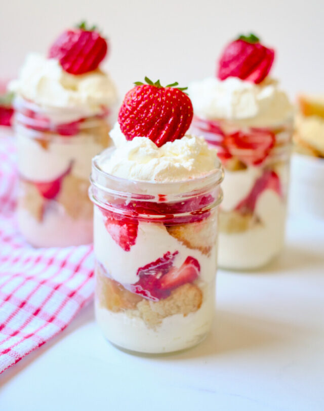 Strawberry Shortcake in a Jar Recipe from Powered by Mom.