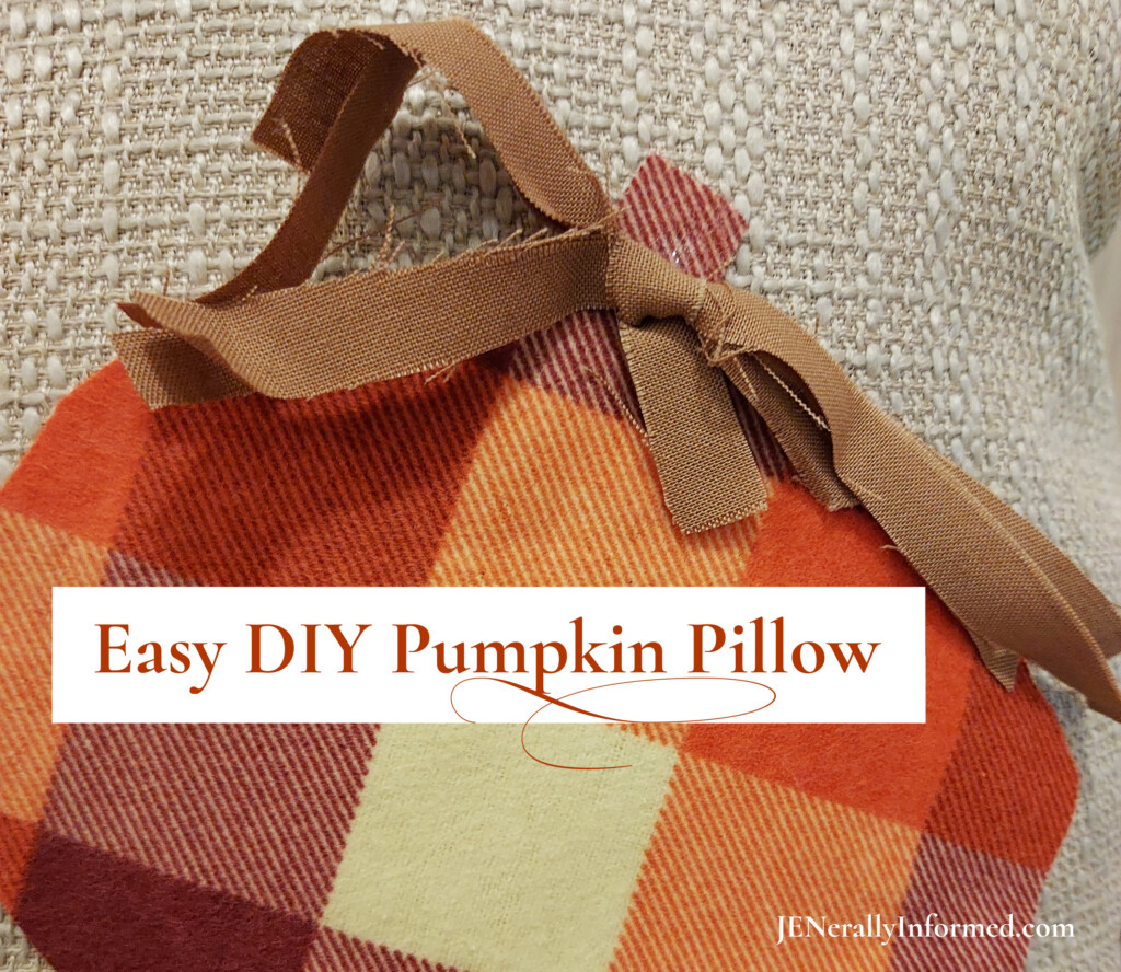 Easy DIY Pumpkin Pillow Jenerally Informed