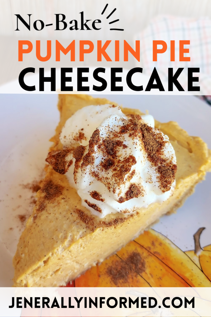 Delicious #pumpkin #desserts made easy! No-bake pumpkin pie cheesecake in less than 10 minutes! #falldesserts
