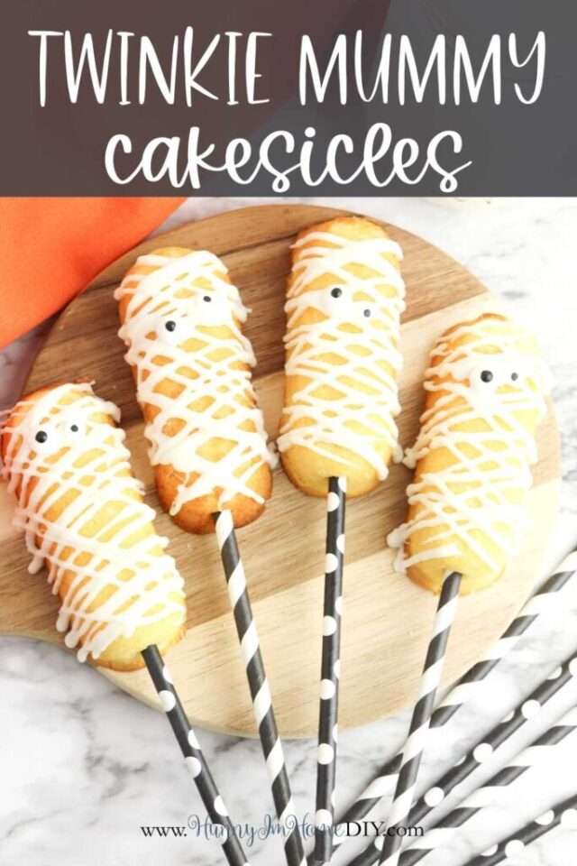 Easy No-Bake Mummy Cakesicles from Hunny I'm Home.