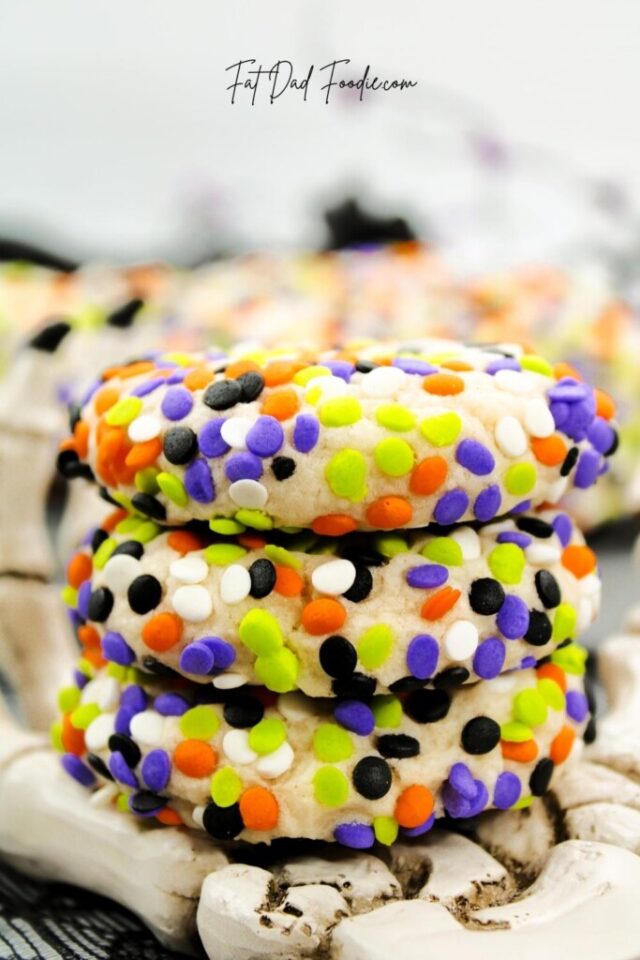 Halloween Confetti Cookies by Fat Dad Foodie.
