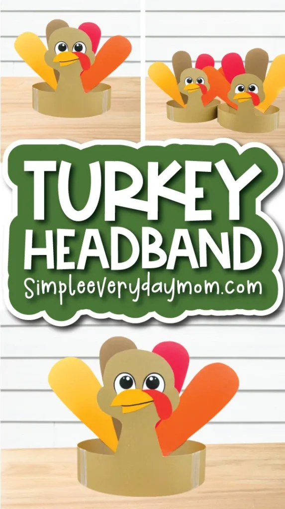 Turkey Headband Craft for Kids [with Free Template] by Simple Everyday Mom.