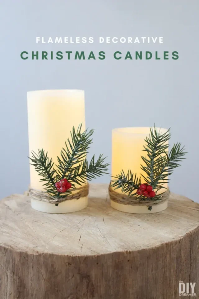 Flameless Christmas Candles from the DIY Dreamer.