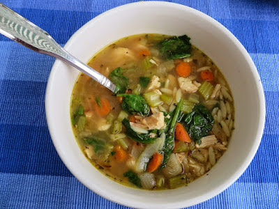  Lemon Orzo Soup with Chicken and Spinach from Ever Ready.