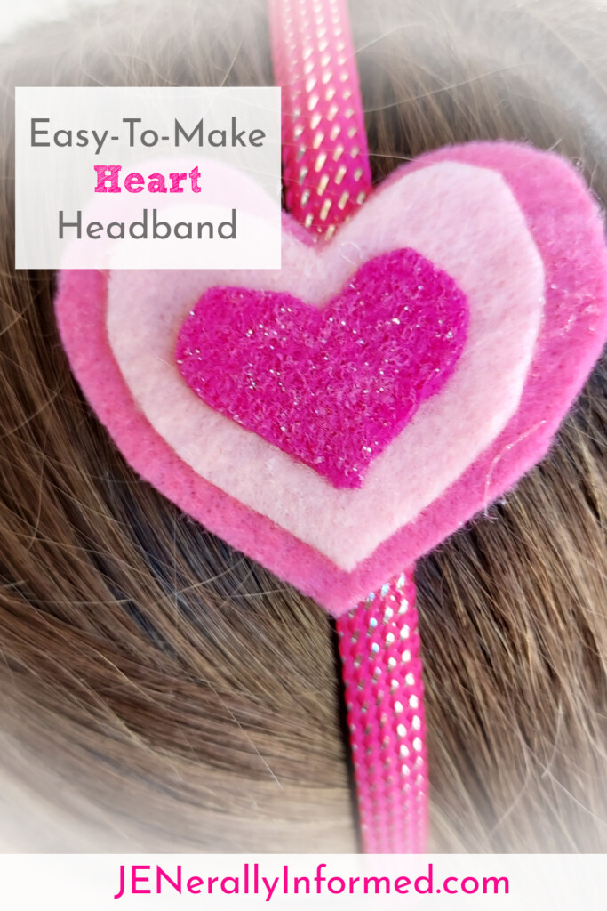 Learn how to make an adorable heart headband in less than 5 minutes!" #crafting #haircrafts #valentinesday